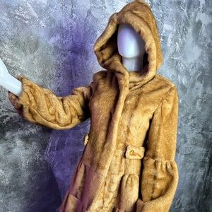 GUESS faux fur hooded coat